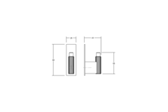 Jashaak ARPA PLATE L80 aluminium geborsteld zwart